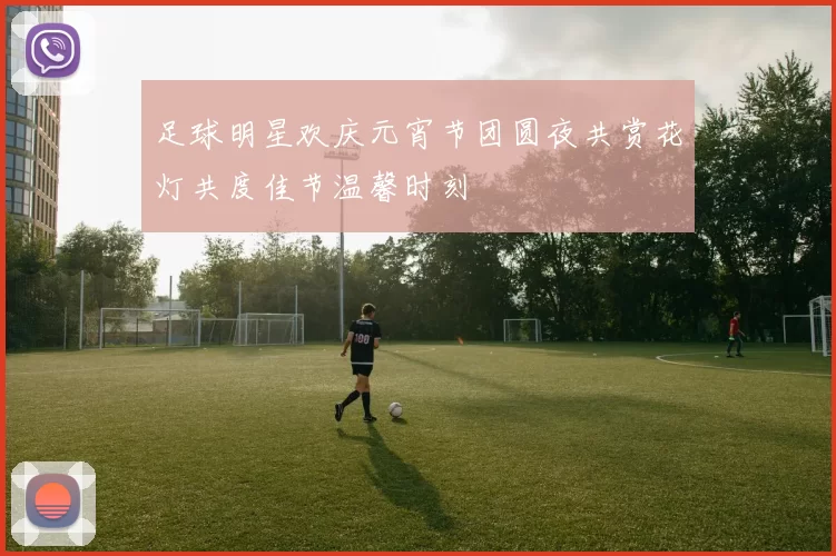 足球明星欢庆元宵节团圆夜共赏花灯共度佳节温馨时刻